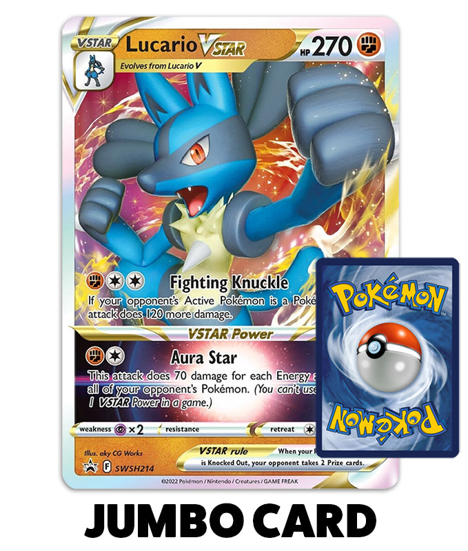 Pokemon Trading Card Game - Lucario VSTAR SWSH214 Jumbo Card – Pokemon  BariBari USA