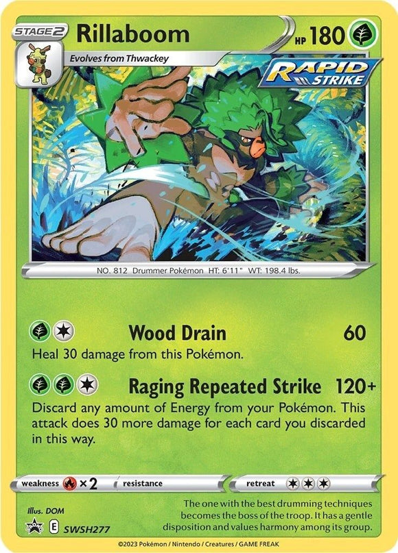 Pokemon Trading Card Game - Rillaboom Promo SWSH277