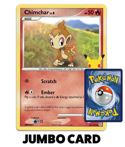 Pokemon Trading Card Game - Chimchar First Partner Pack Jumbo Card