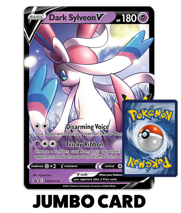 Pokemon Trading Card Game - Dark Sylveon V SWSH134 Jumbo Card