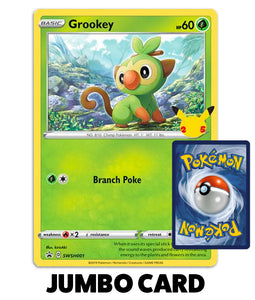 Pokemon Trading Card Game - Grookey First Partner Pack Jumbo Card