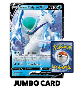Pokemon Trading Card Game - Ice Rider Calyrex V Promo SWSH130 Jumbo Card