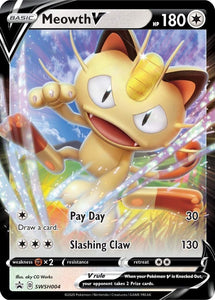 Pokemon Trading Card Game - Meowth V Promo SWSH004