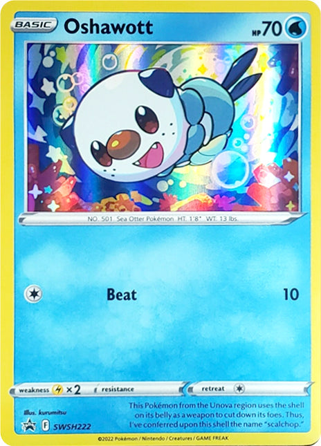 Pokemon Trading Card Game - Oshawott Holo Promo SWSH222