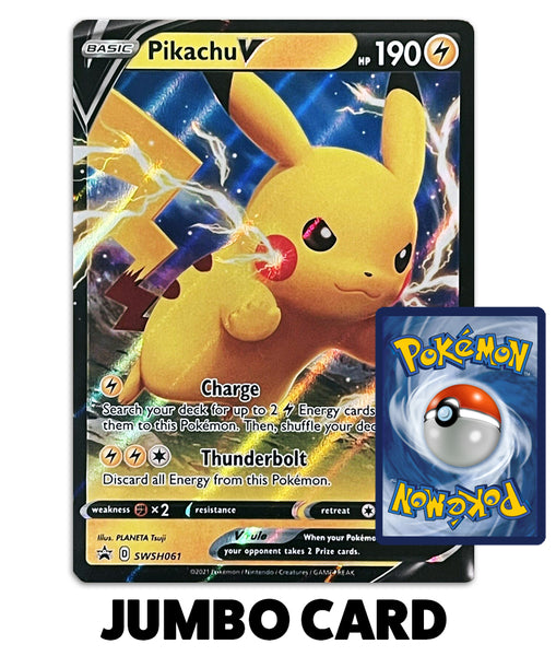 Carte Pokémon PIKACHU V Jumbo XXL - Asmodée