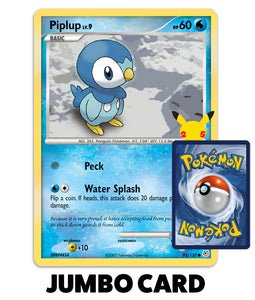 Pokemon Trading Card Game - Piplup First Partner Pack Jumbo Card