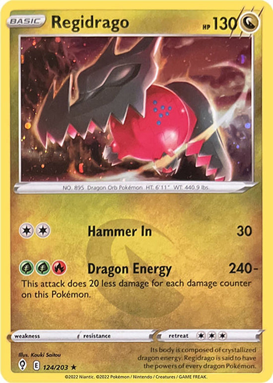 Pokemon Trading Card Game - Regidrago Cosmos Holo 124/203