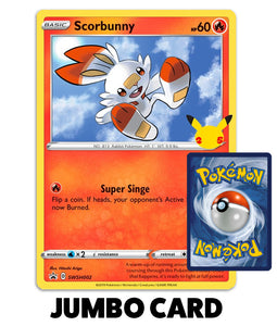 Pokemon Trading Card Game - Scorbunny First Partner Pack Jumbo Card