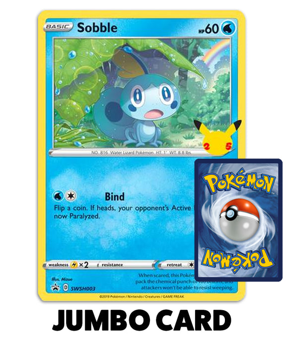 Pokemon Trading Card Game - Sobble First Partner Pack Jumbo Card