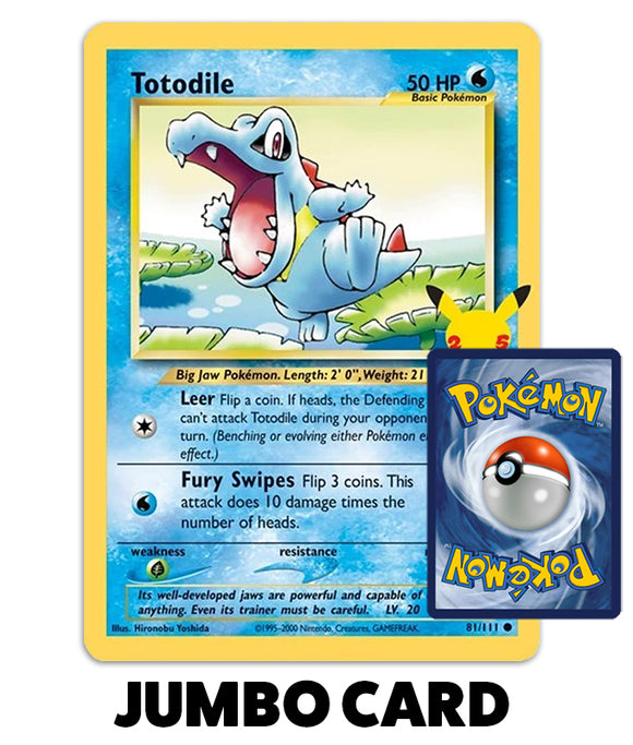Pokemon Trading Card Game - Totodile First Partner Pack Jumbo Card